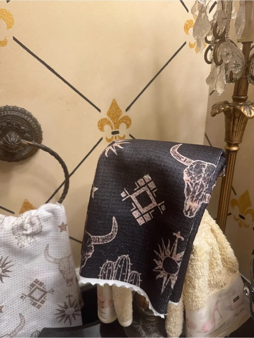 Howdy Desert Cowboy Cotton Kitchen Towels - Set of 6